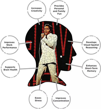 Elvis: '68 Comeback 450 Piece Picture Disc Jigsaw Puzzle