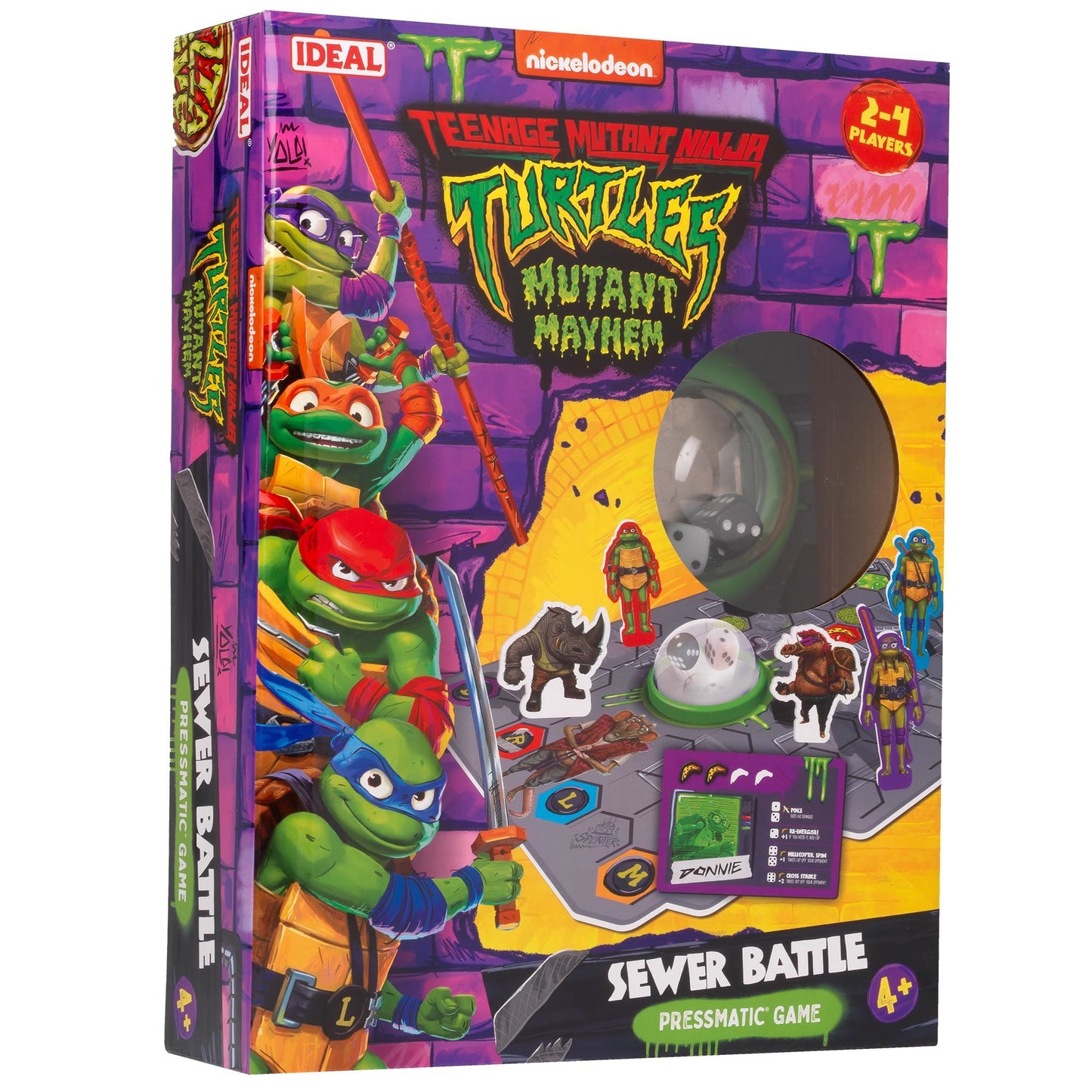 Ideal - TMNT Sewer Battle Pressmatic Game /Boardgames