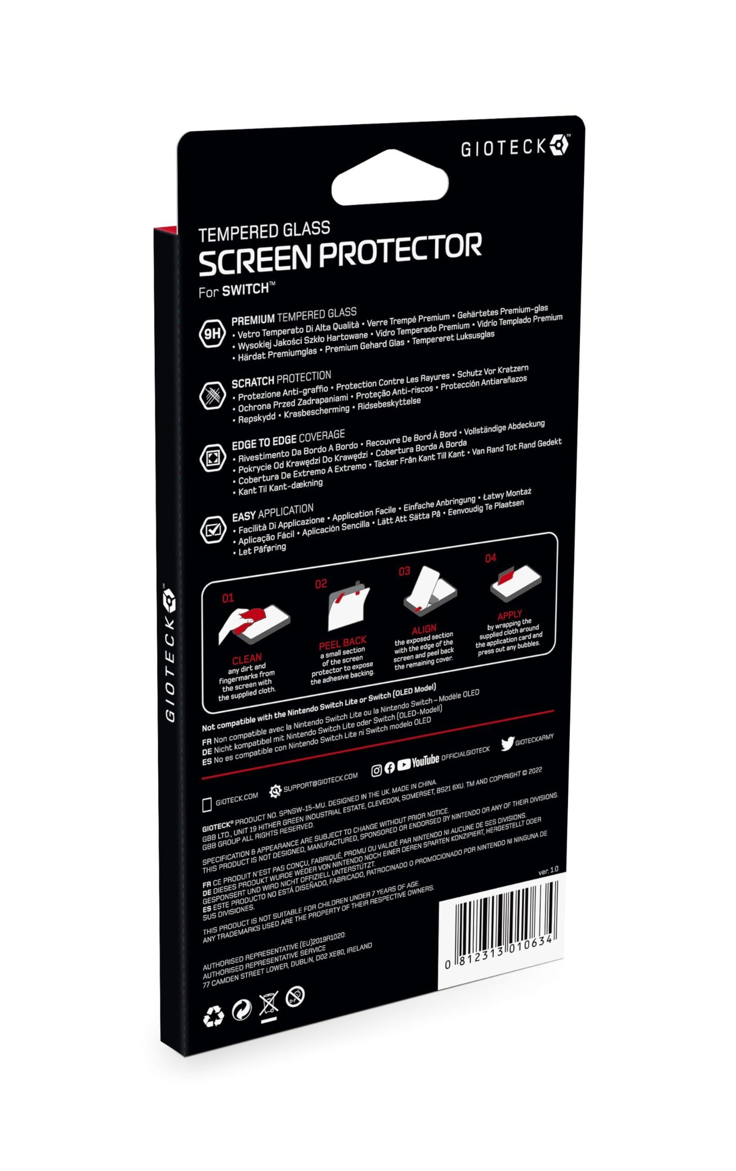 Screen Protector For Switch Nintendo Switch