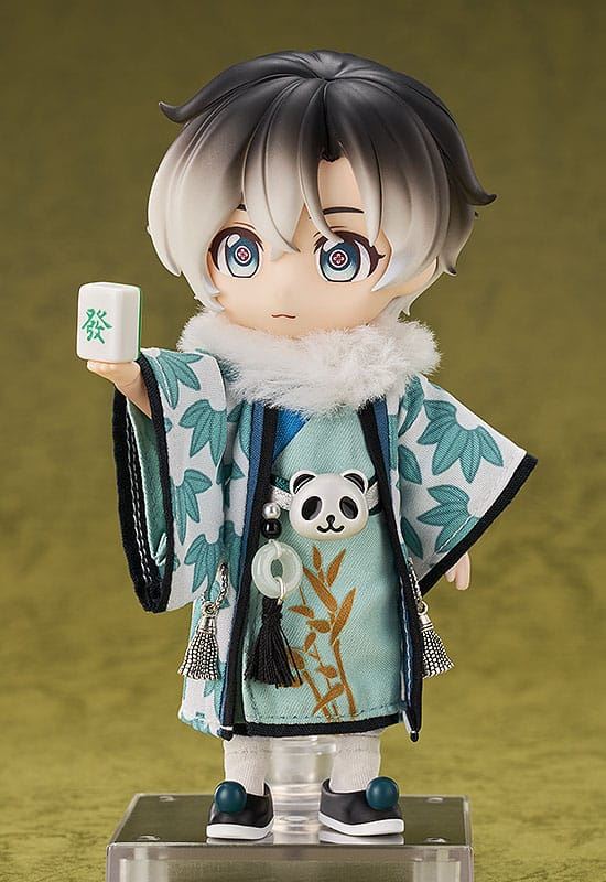 Original Character Nendoroid Figure Chinese-Style Panda Mahjong Laurier 14cm