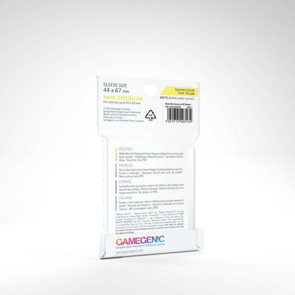 UNIT Gamegenic MATTE Mini American- Sized Boardgame Sleeves 44 x 67 mm (50 ct.)
