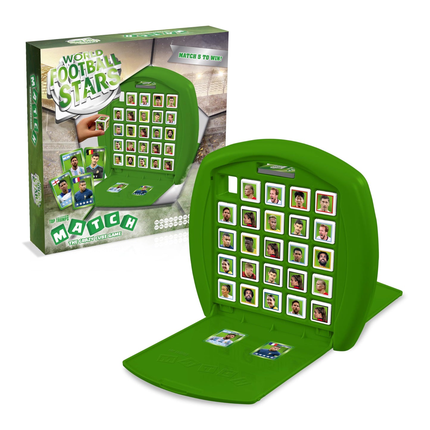 Top Trumps Match :World Football Stars Green 2024 /Boardgames