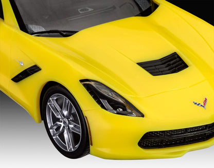 Revell Model Kit 2014 Corvette Yellow 1:25 07  /Toys