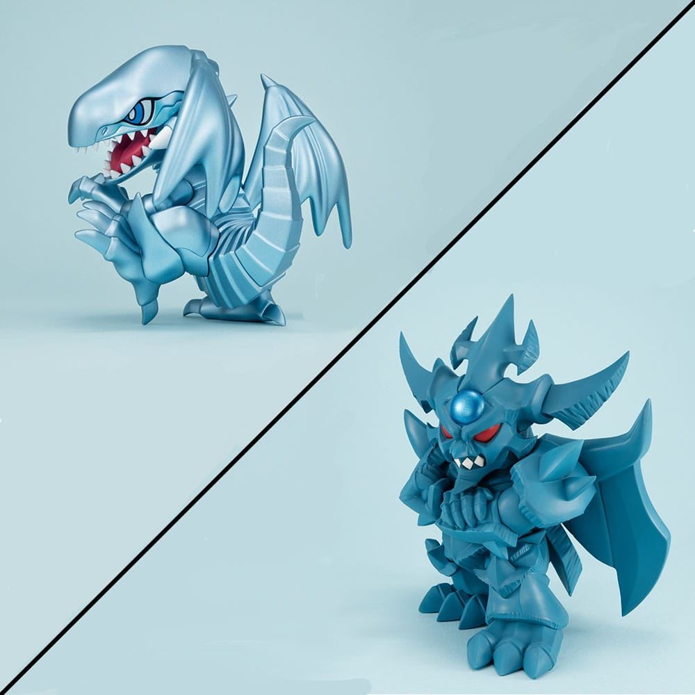 Yu-Gi-Oh! Duel Monsters Megatoon PVC Statue Blue Eyes White Dragon & Obelisk the