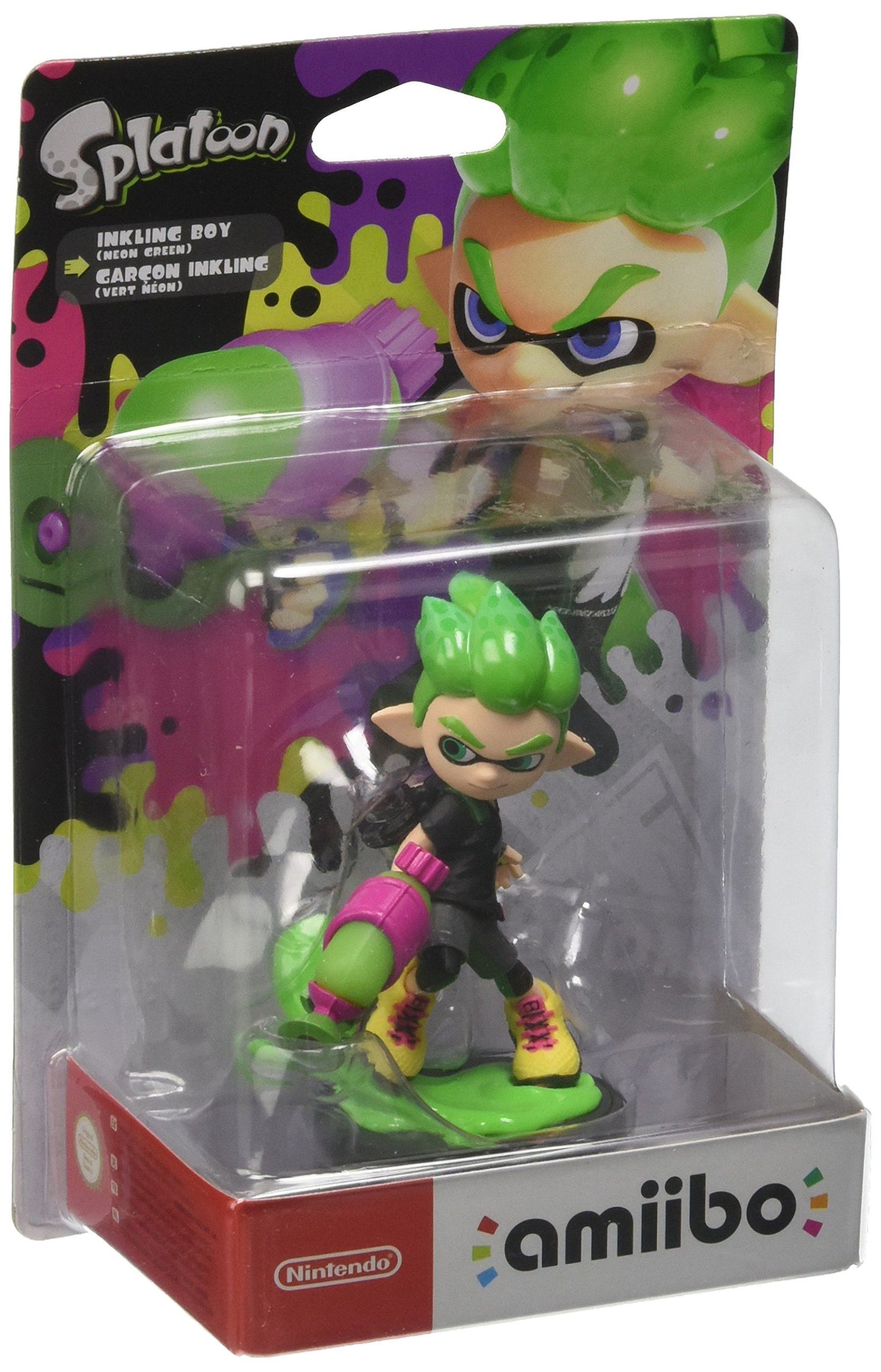 Nintendo Amiibo Character - Inkling Boy Neon Green (Splatoon 2) /Switch