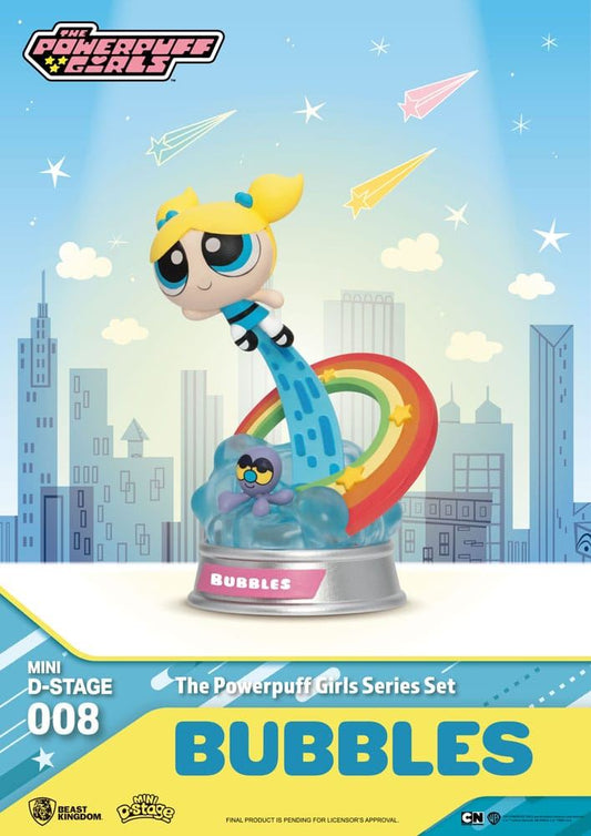 The Powerpuff Girls Mini Diorama Stage Statues Powerpuff Girls Series Set 12cm