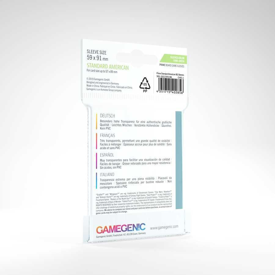UNIT Gamegenic PRIME Standard American- Sized Sleeves 59 x 91 mm (50 ct.)