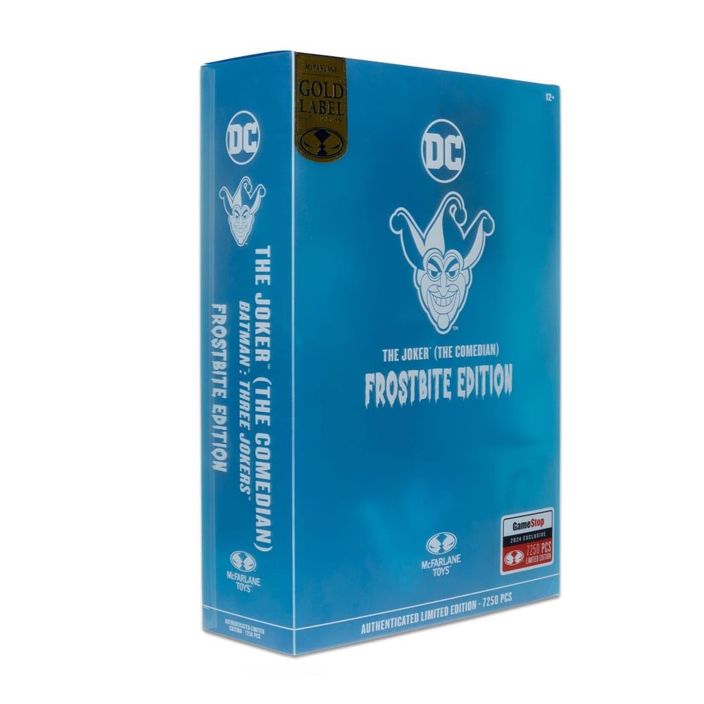DC Multiverse Figure The Joker Batman Three Jokers Frostbite Gold Label 18cm