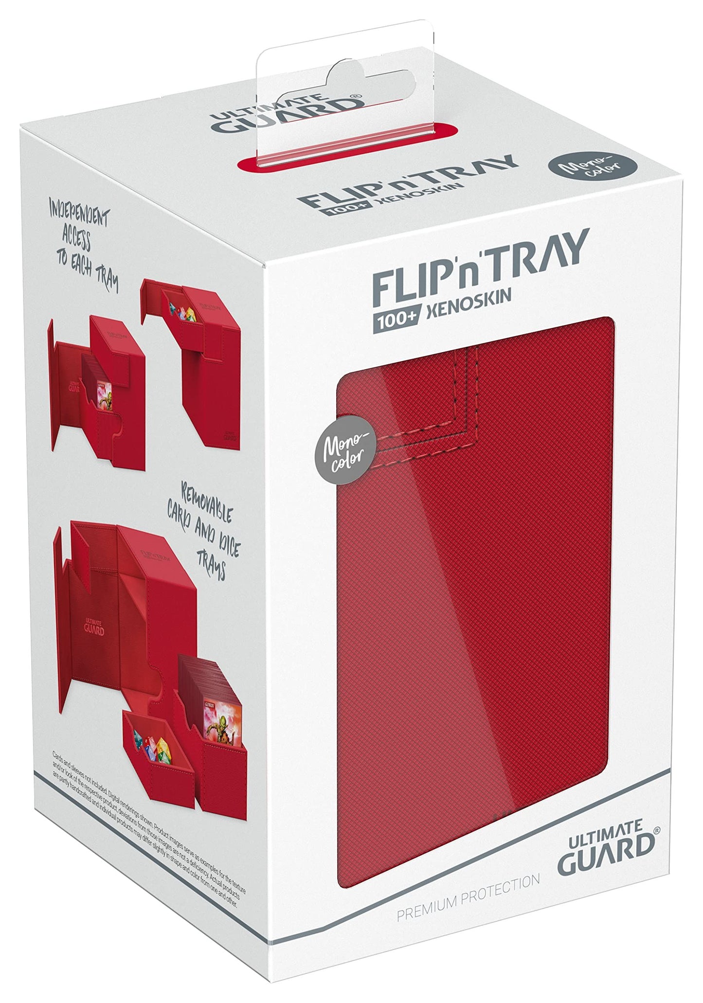 Ultimate Guard Flip`n`Tray 100+ XenoSkin Monocolor Red