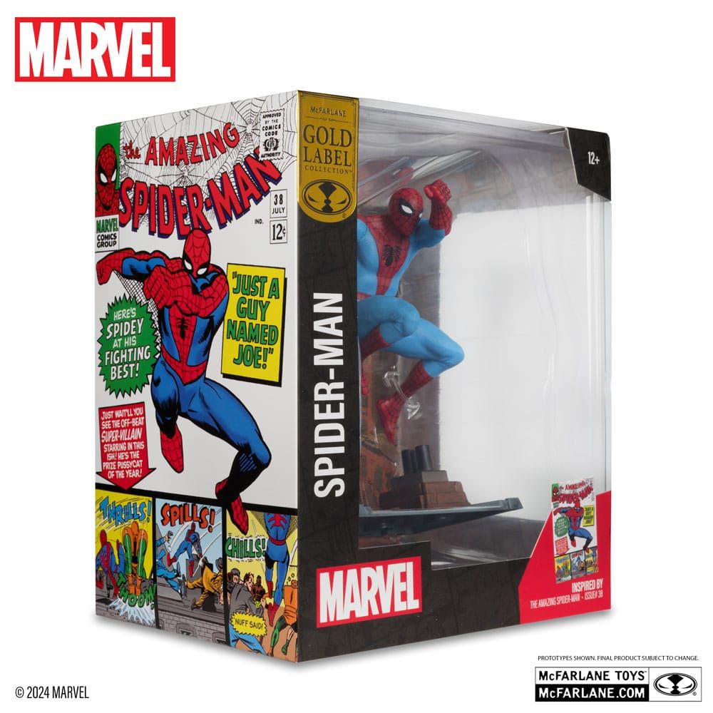 Marvel Collection 1/10 Spider-Man The Amazing Spider-Man #38 Gold Label 15cm