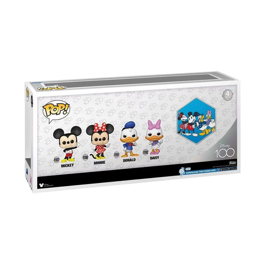 Funko Disney 100 Mickey & Friends 4PK (Mickey, Minnie, Donald, Daisy) POP! Vinyl