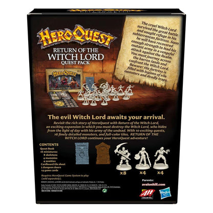 Heroquest Expansion Return Of Witch Lord Quest Pack /Boardgames