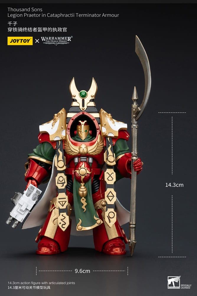 Warhammer The Horus Heresy Action Figure 1/18 Thousand sons Legion Praetor in Ca