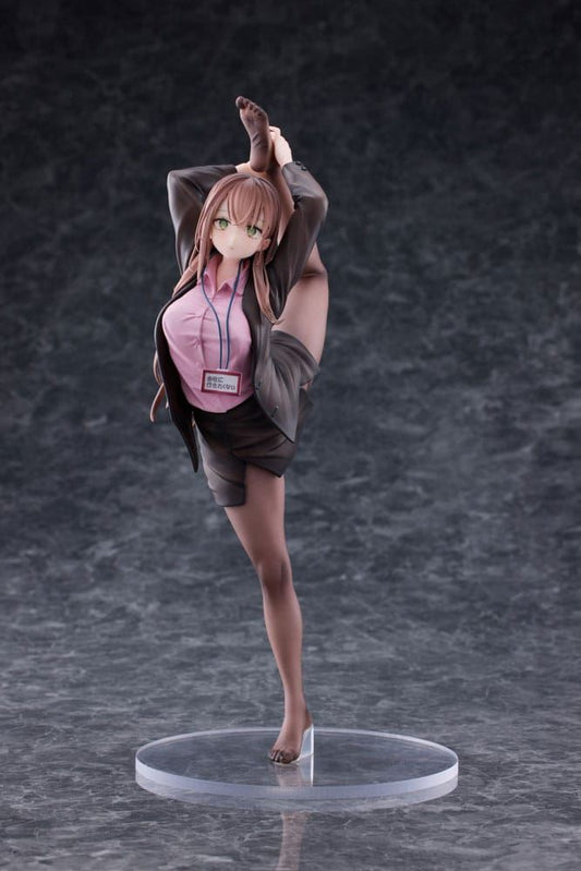 Original Character PVC Statue 1/6 OL-chan Who Doesn't Want to Go to Work Pink Ve