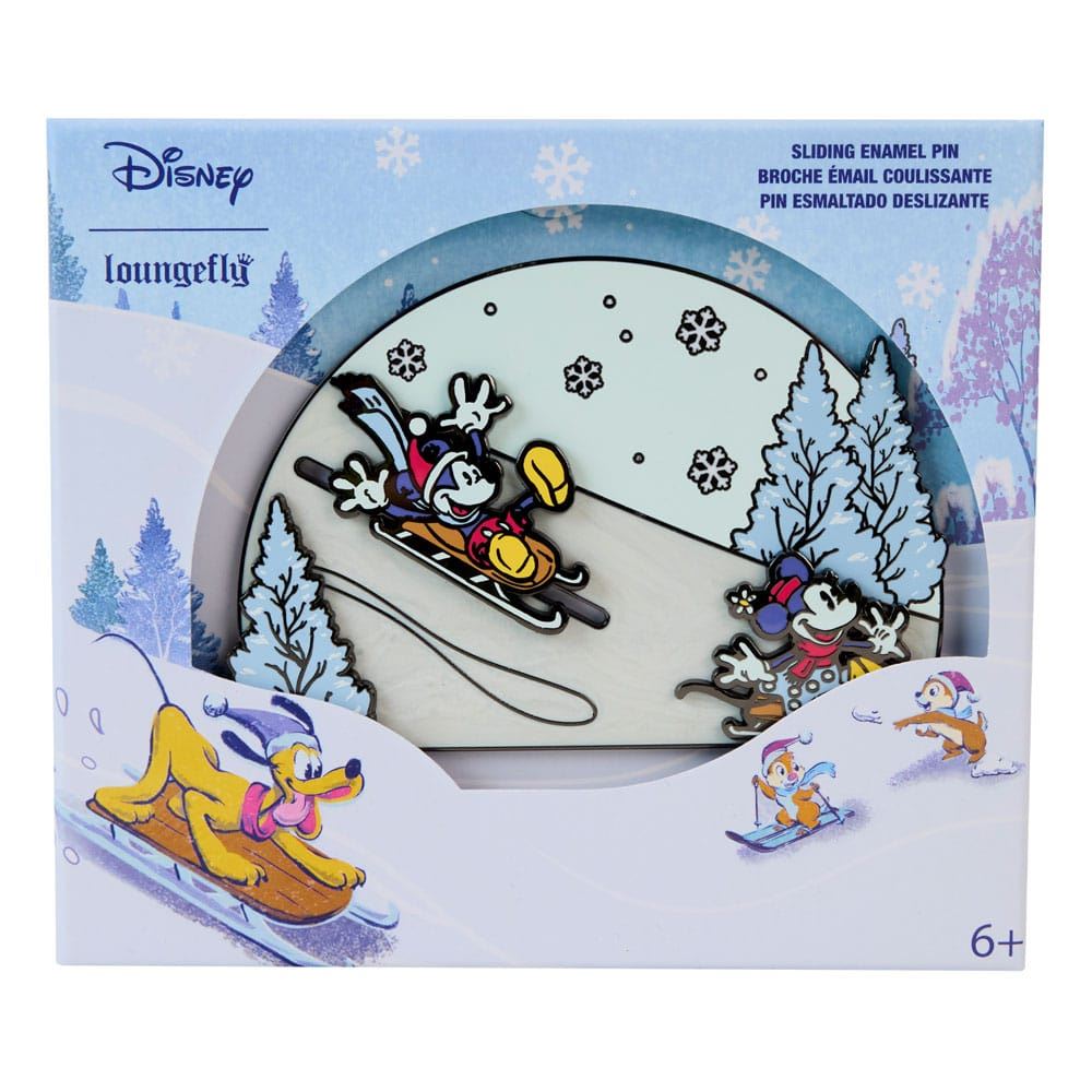 Disney by Loungefly Enamel 3" Pins Mickey and friends Winter Wonderland 3" Limit
