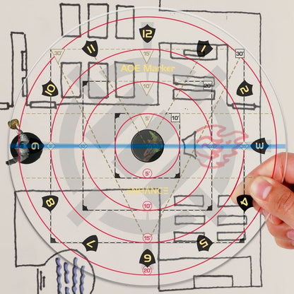 Enhance RPG Series 30ft Spell AoE Damage Template