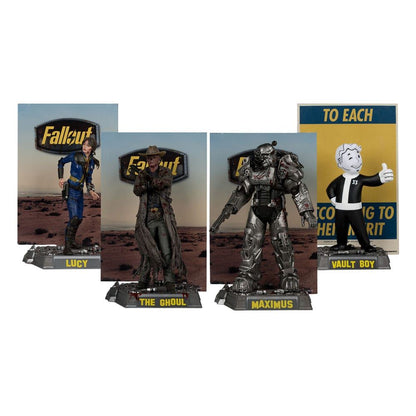 Fallout Movie Maniacs PVC Statue 4-Pack Lucy, Maximus, The Ghoul & Vault Boy 15