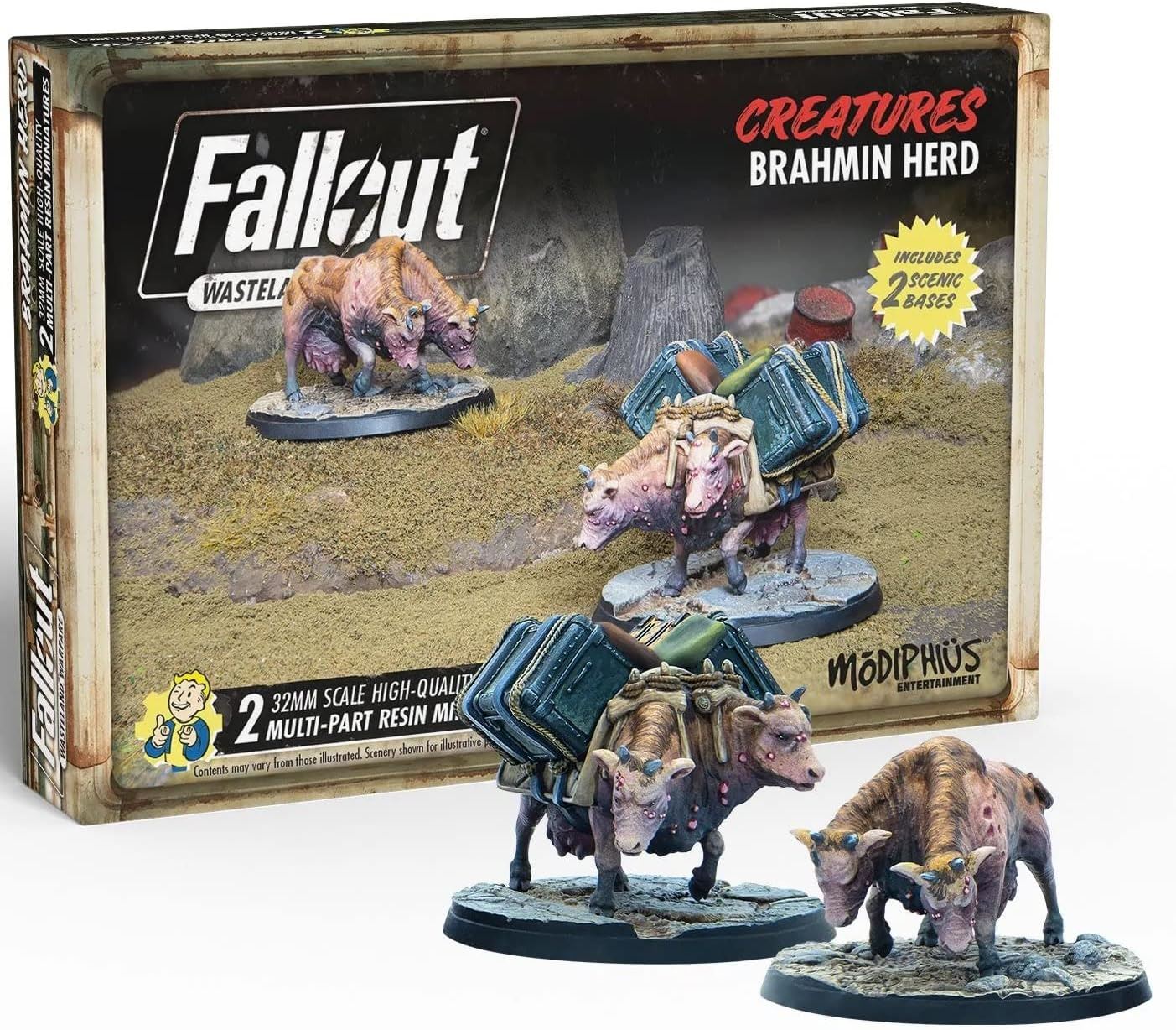 Fallout: Wasteland Warfare - Creatures: Brahmin Herd Brand New