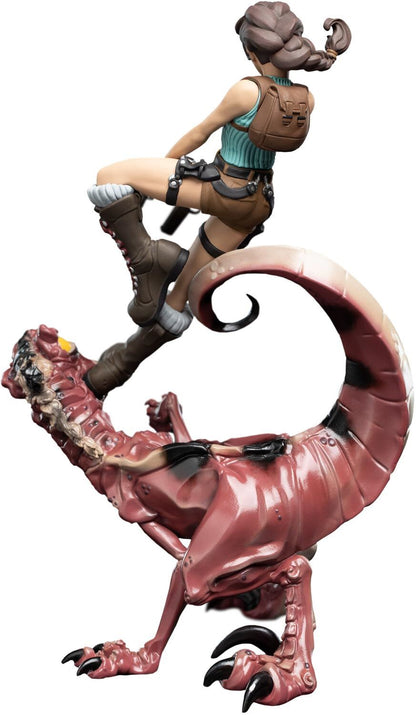 Tomb Raider Mini Epics Vinyl Figure Lara Croft & Raptor 24 cm