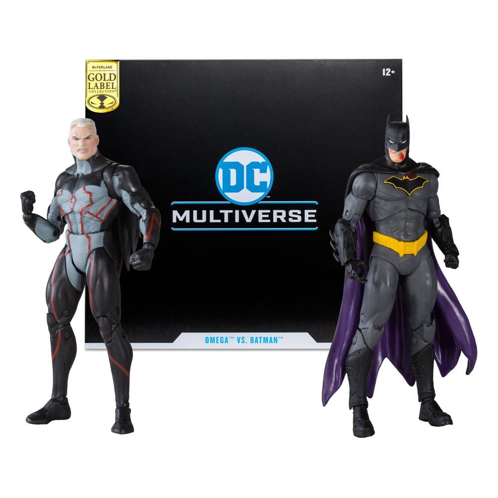 DC Collector Figures Pack of 2 Omega Unmasked & Batman Bloody)(Gold Label 18cm