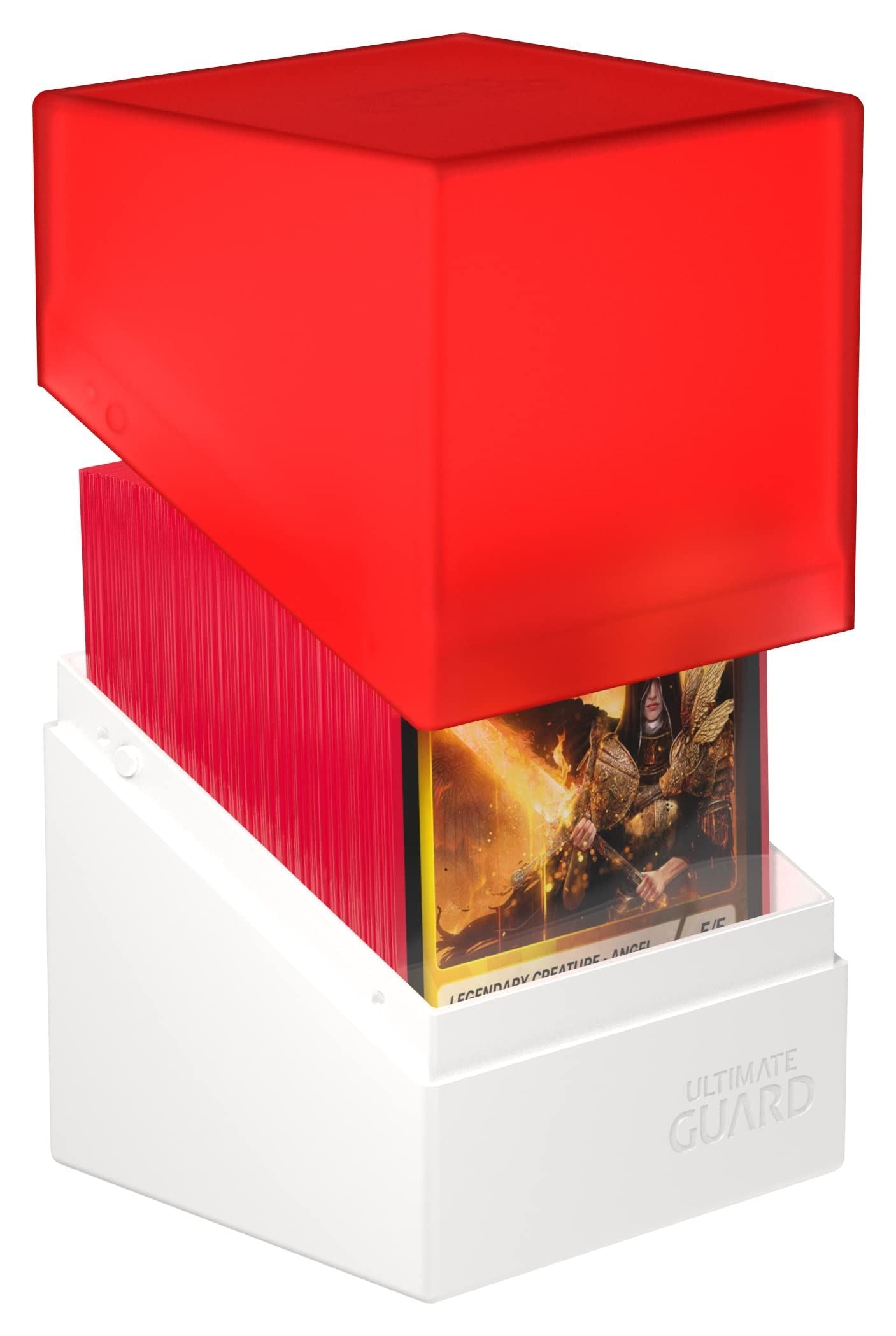 Ultimate Guard Boulder Deck Case 100+ SYNERGY Red/White