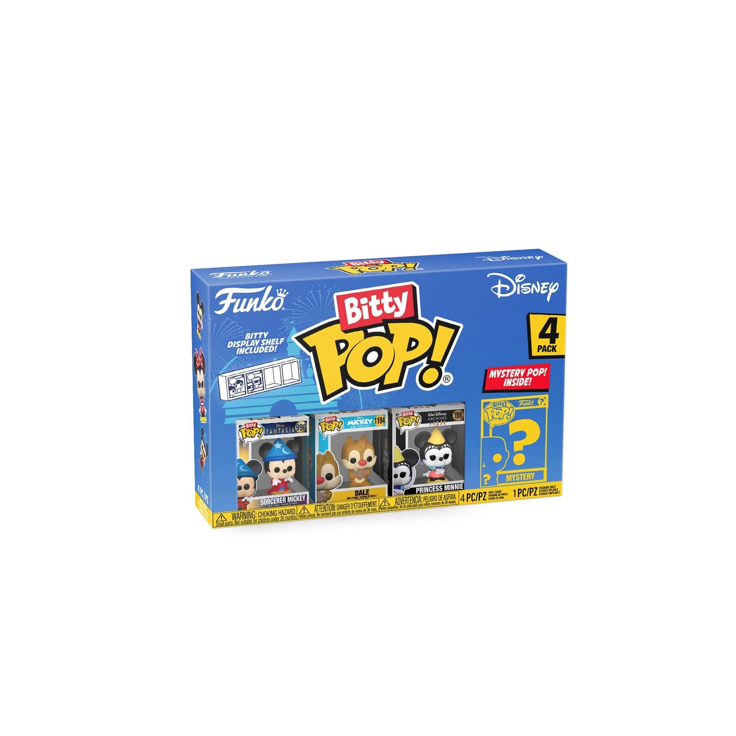 Disney Bitty POP! Vinyl Figure 4-Pack Sorcerer Mickey 2,5 cm