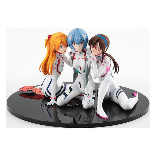 Evangelion 30+10 Thrice Upon a Time Statue Asuka/Rei/Mari Newtype Cover Ver