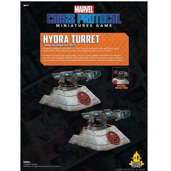 Hydra Turret Terrain Pack: Marvel Crisis Protocol