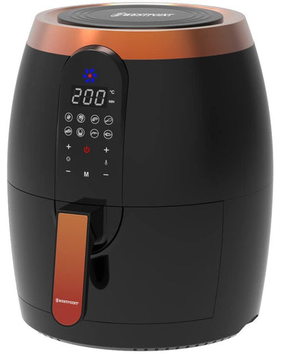 Westpoint 3.5L Deluxe Digital Air Fryer 1200-1400W (Black & Rose Gold) (UK Plug)