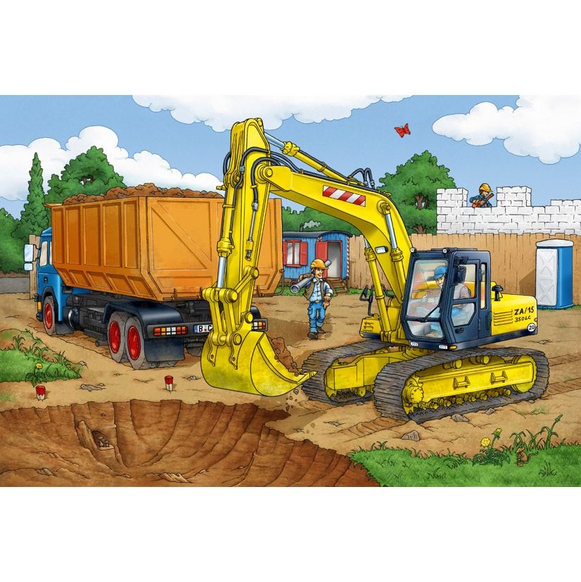 Digger Puzzle & Play (40pc) inc. SIKU model