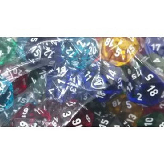 Bag of 50: Translucent d20