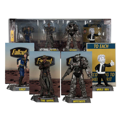 Fallout Movie Maniacs PVC Statue 4-Pack Lucy, Maximus, The Ghoul & Vault Boy 15