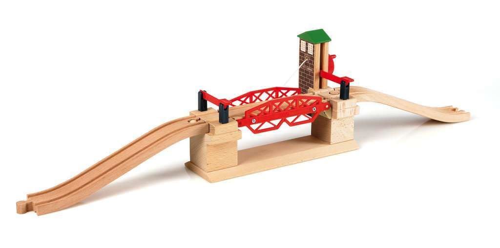 Brio Train Set Wooden Table Toys Railway Track Accessories Lift Bridge Lifting
