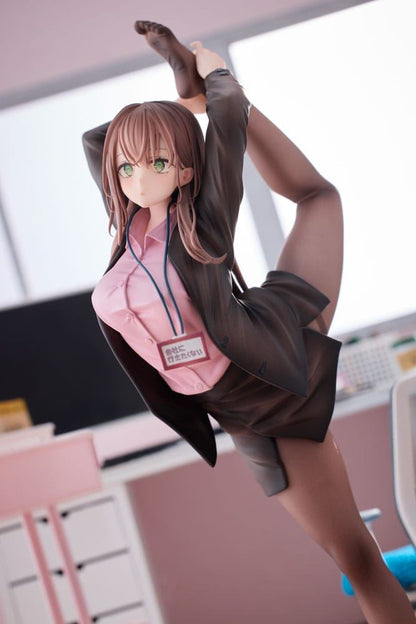 Original Character PVC Statue 1/6 OL-chan Who Doesn't Want to Go to Work Pink Ve