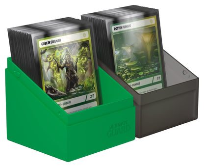 Ultimate Guard Boulder Deck Case 100+ SYNERGY Black/Green