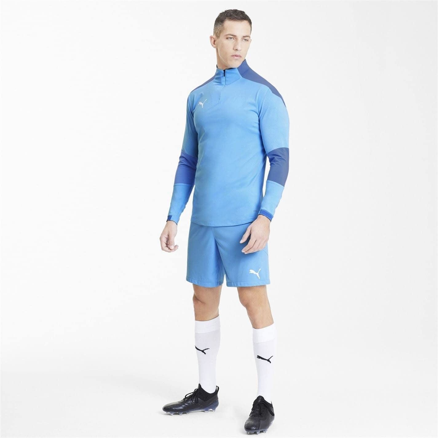PUMA Final Training 1/4 Zip Top - Teamlight Blue (Large)