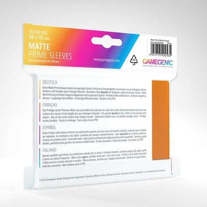 UNIT Gamegenic Matte Prime Sleeves Orange (100 ct.)