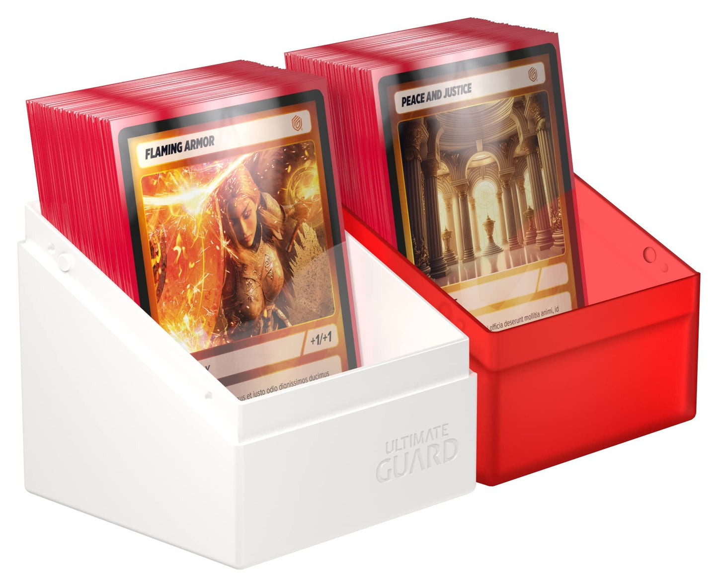 Ultimate Guard Boulder Deck Case 100+ SYNERGY Red/White
