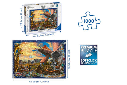 Ravensburger Puzzle Disney Collector's Edition Lion King, 1000pc jigsaw puzzle s