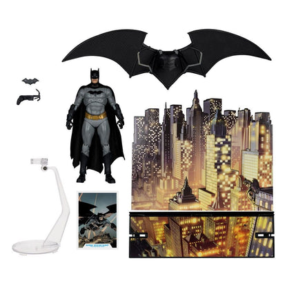 DC Multiverse Figure Batman with Bat-Glider The Thirteenth Hour Gold Label 18cm