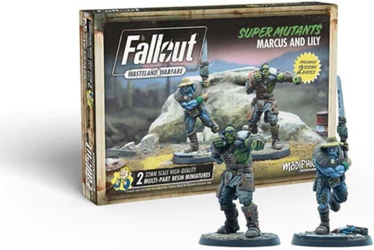 Fallout: Wasteland Warfare - Super Mutants: Marcus and Lily Brand New