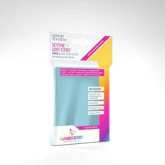 GAMEGEN!C - Prime Scythe/Lost Cities Sleeves 72x112mm (60), Clear (GGS10043ML)
