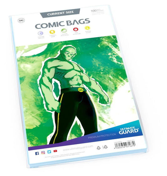 Ultimate Guard Comic Bags Current Size (100)