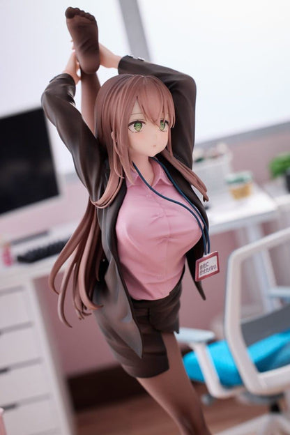 Original Character PVC Statue 1/6 OL-chan Who Doesn't Want to Go to Work Pink Ve
