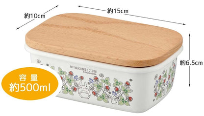 My Neighbor Totoro butter dish with wooden lid Soot Sprites 500 ml