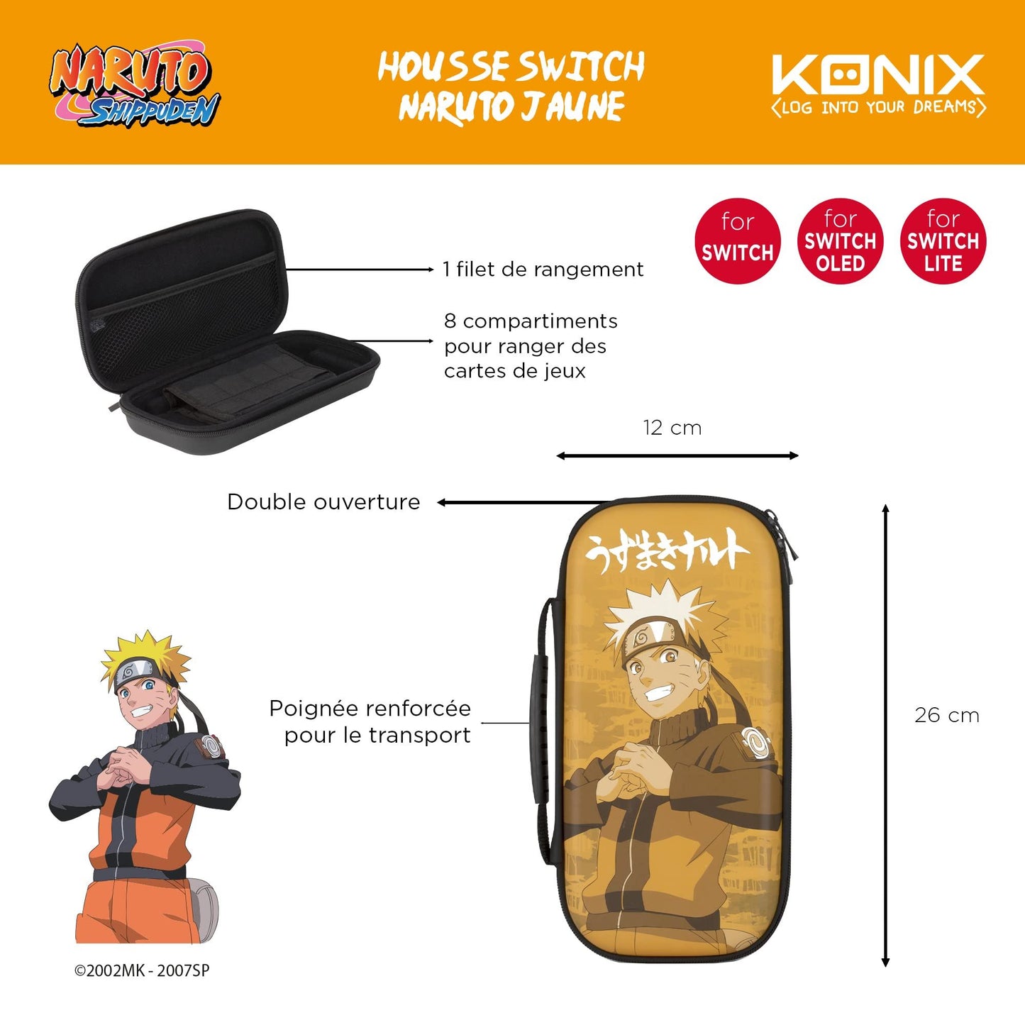 Konix Naruto Switch Protective Case (Naruto) /Switch