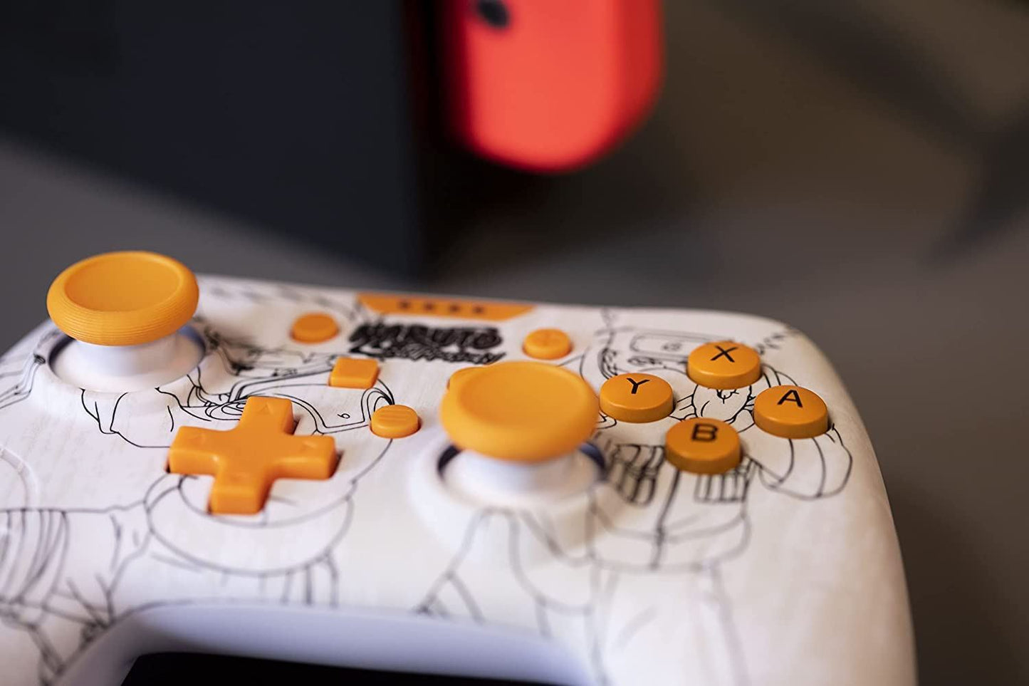 Konix Naruto Switch Wired Controller (White) /Switch