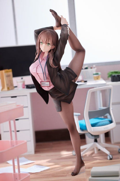 Original Character PVC Statue 1/6 OL-chan Who Doesn't Want to Go to Work Pink Ve