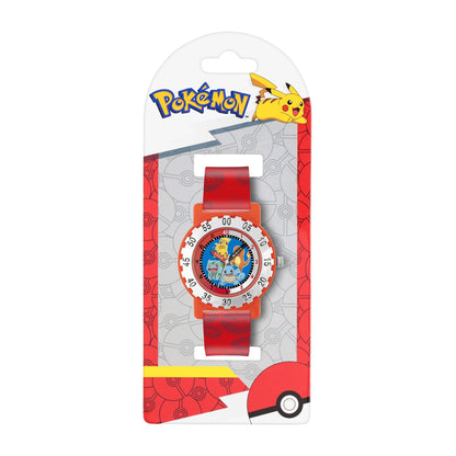 Peers Hardy - Pok?mon Red Strap Character Dial Time Teacher Watch /Merchandise
