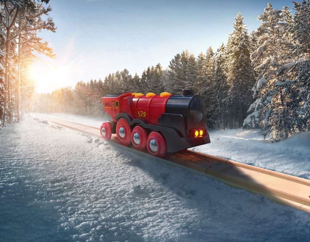 BRIO - Mighty Red Action Locomotive 33592 /Toys